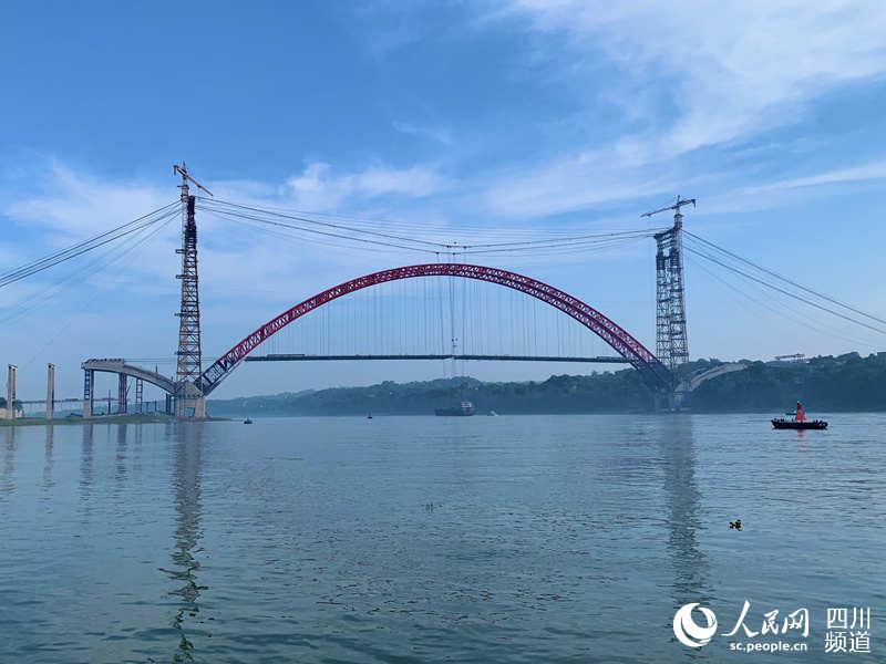 合江長江公路大橋合龍 趙祖樂攝