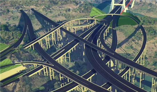 數(shù)字孿生公路。四川公路設(shè)計院供圖